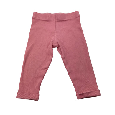 Girls Dymples, pink ribbed leggings / bottoms, EUC, size 00,  