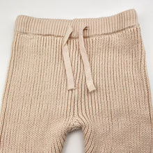 Load image into Gallery viewer, Unisex Dymples, chunky knit cotton leggings / bottoms, EUC, size 00,  