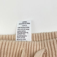 Load image into Gallery viewer, Unisex Dymples, chunky knit cotton leggings / bottoms, EUC, size 00,  
