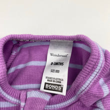 Load image into Gallery viewer, Unisex BONDS, zip Wondersuit / zippy / romper, GUC, size 000,  