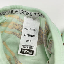 Load image into Gallery viewer, Unisex BONDS, zip Wondersuit / zippy / romper, giraffes, FUC, size 0,  