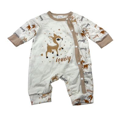 Unisex lightweight , romper, deer, EUC, size 0000,  