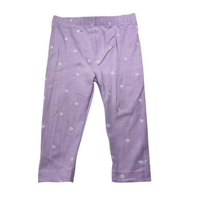 Girls Anko, purple floral leggings / bottoms, GUC, size 1,  
