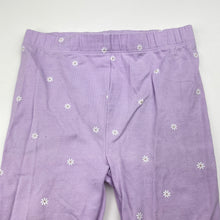 Load image into Gallery viewer, Girls Anko, purple floral leggings / bottoms, GUC, size 1,  