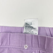 Load image into Gallery viewer, Girls Anko, purple floral leggings / bottoms, GUC, size 1,  