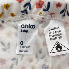 Load image into Gallery viewer, Girls Anko, floral pyjama pants / bottoms, EUC, size 0,  