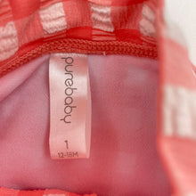 Load image into Gallery viewer, Girls Purebaby, long sleeve swim one-piece, EUC, size 1,  