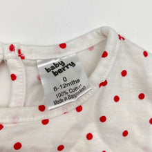 Load image into Gallery viewer, Girls Baby Berry, cotton Christmas tee / top, EUC, size 0,  