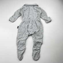 Load image into Gallery viewer, Unisex BONDS, grey terry Wondersuit romper, EUC, size 00,  