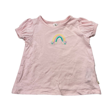 Girls Dymples, stretchy tee / top, rainbow, EUC, size 0,  