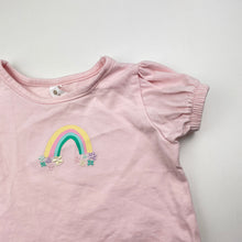 Load image into Gallery viewer, Girls Dymples, stretchy tee / top, rainbow, EUC, size 0,  
