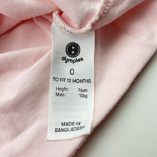 Load image into Gallery viewer, Girls Dymples, stretchy tee / top, rainbow, EUC, size 0,  