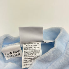 Load image into Gallery viewer, Unisex Baby World, embroidered velour romper, dog, EUC, size 0000,  