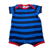 Load image into Gallery viewer, Boys Dymples, striped cotton romper, GUC, size 0000,  