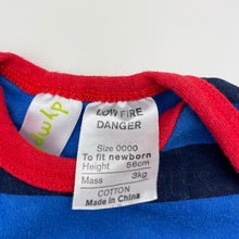 Load image into Gallery viewer, Boys Dymples, striped cotton romper, GUC, size 0000,  