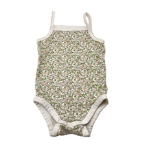 Load image into Gallery viewer, Girls Target, floral organic cotton singletsuit romper, EUC, size 0,  