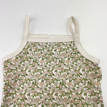 Load image into Gallery viewer, Girls Target, floral organic cotton singletsuit romper, EUC, size 0,  