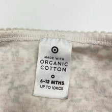 Load image into Gallery viewer, Girls Target, floral organic cotton singletsuit romper, EUC, size 0,  