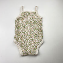 Load image into Gallery viewer, Girls Target, floral organic cotton singletsuit romper, EUC, size 0,  