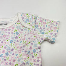 Load image into Gallery viewer, Girls KIRKLAND, floral soft cotton bodysuit / romper, EUC, size 0,  