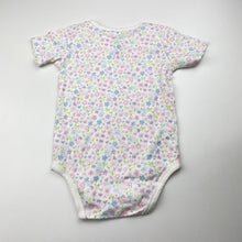 Load image into Gallery viewer, Girls KIRKLAND, floral soft cotton bodysuit / romper, EUC, size 0,  