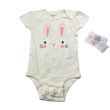 Load image into Gallery viewer, Girls Pekkle, cotton bodysuit / romper, rabbit, NEW, size 0,  