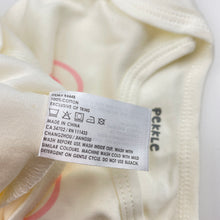 Load image into Gallery viewer, Girls Pekkle, cotton bodysuit / romper, rabbit, NEW, size 0,  
