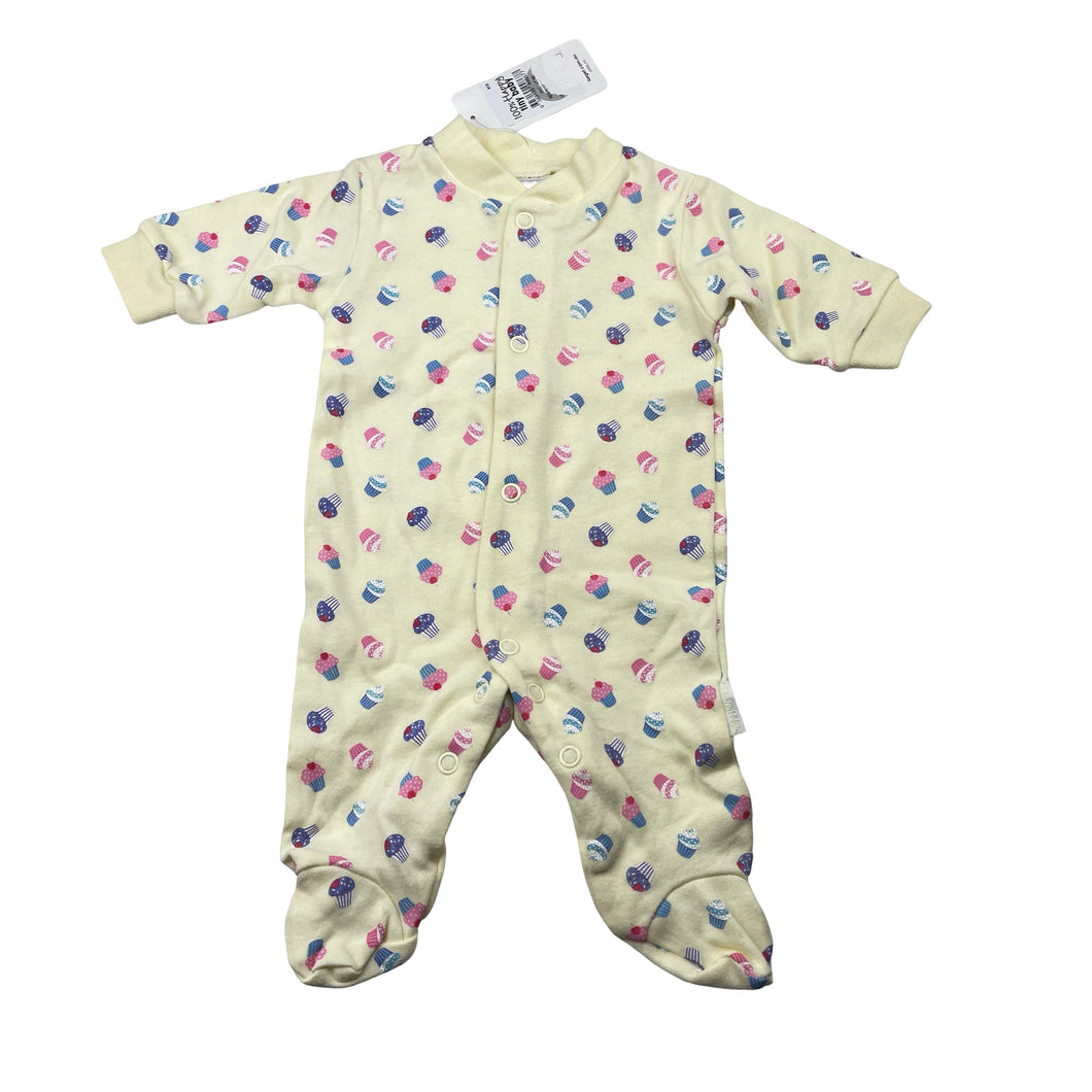 Girls Target, cotton coverall / romper, cupcakes, NEW, size 0000,  
