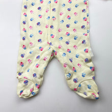 Load image into Gallery viewer, Girls Target, cotton coverall / romper, cupcakes, NEW, size 0000,  