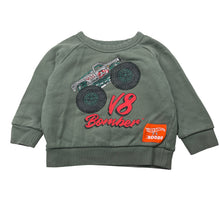 Load image into Gallery viewer, Boys BONDS, x HOT WHEELS cotton sweater / jumper (wash fade), FUC, size 1,  