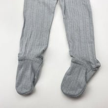 Load image into Gallery viewer, Girls Target, knit pointelle cotton footed leggings / bottoms, EUC, size 1,  