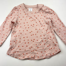 Load image into Gallery viewer, Girls Baby Berry, cotton long sleeve tee / top, hearts, EUC, size 2,  