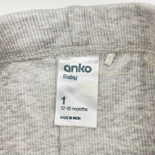 Load image into Gallery viewer, Unisex Anko, grey ribbed leggings / bottoms, FUC, size 1,  