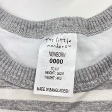Load image into Gallery viewer, Unisex Tiny Little Wonders, long sleeve tee / top, NEW, size 0000,  