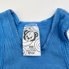 Load image into Gallery viewer, Unisex Target, ribbed cotton singlet top, EUC, size 000,  
