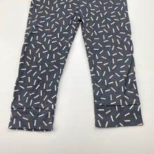 Load image into Gallery viewer, Girls Hippo + Friends, cotton leggings / bottoms, inside leg: 25.5cm, EUC, size 1,  