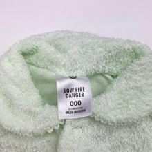 Load image into Gallery viewer, Unisex Target, green terry coverall / romper, EUC, size 000,  