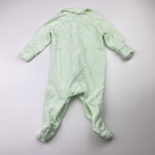 Load image into Gallery viewer, Unisex Target, green terry coverall / romper, EUC, size 000,  