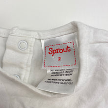 Load image into Gallery viewer, Girls Sprout, white &amp; silver tutu romper, FUC, size 2,  