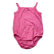 Load image into Gallery viewer, Girls Anko, pink ribbed cotton singletsuit romper, EUC, size 0,  