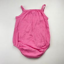 Load image into Gallery viewer, Girls Anko, pink ribbed cotton singletsuit romper, EUC, size 0,  