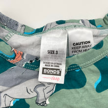 Load image into Gallery viewer, Unisex BONDS, pyjama tee / top, hippos, GUC, size 3,  