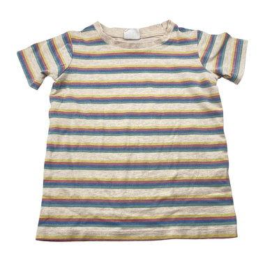 Unisex Milky, striped stretchy tee / top, FUC, size 3,  
