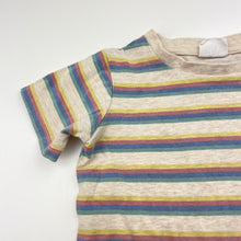 Load image into Gallery viewer, Unisex Milky, striped stretchy tee / top, FUC, size 3,  