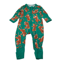 Load image into Gallery viewer, Unisex BONDS, zip Wondersuit / zippy / romper, tigers (wash fade), FUC, size 00,  