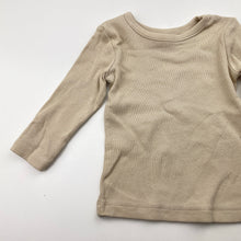 Load image into Gallery viewer, Unisex Dymples, ribbed organic cotton blend top, EUC, size 000,  