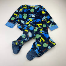 Load image into Gallery viewer, Boys Anko, soft fleece zip coverall / romper, GUC, size 0,  