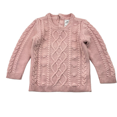 Girls Target, pink knitted sweater / jumper, GUC, size 2,  