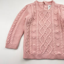 Load image into Gallery viewer, Girls Target, pink knitted sweater / jumper, GUC, size 2,  