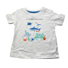 Load image into Gallery viewer, Unisex Dymples, cotton tee / top, shark, turtle, EUC, size 0,  